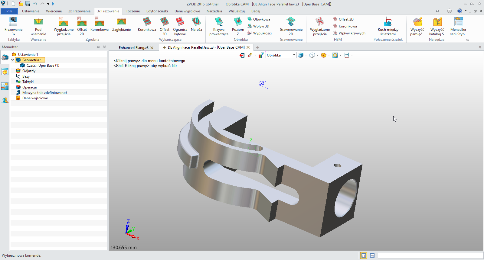 CAD_Frezowanie 3X_ZW3D